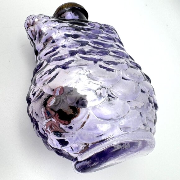 Owl Mercury Glass Ornament Kugel Style Purple Lavender Christmas 4" - Picture 4 of 7